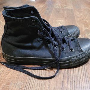 Mono Black Converse Hi-Tops